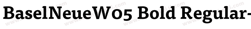 BaselNeueW05 Bold Regular字体转换